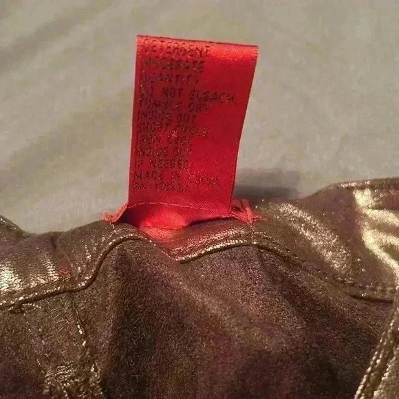 V Cristina metallic copper jeggings size 6 - Picture 12 of 13